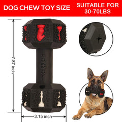Rubber Sport Toy Indestructible Leakage Food Dumbbell Hiding Food Bite Pet Chew Dog Toy