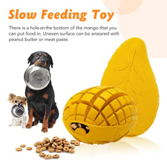 PetBuds Indestructible Mango Shaped Rubber Dog Chew Toys