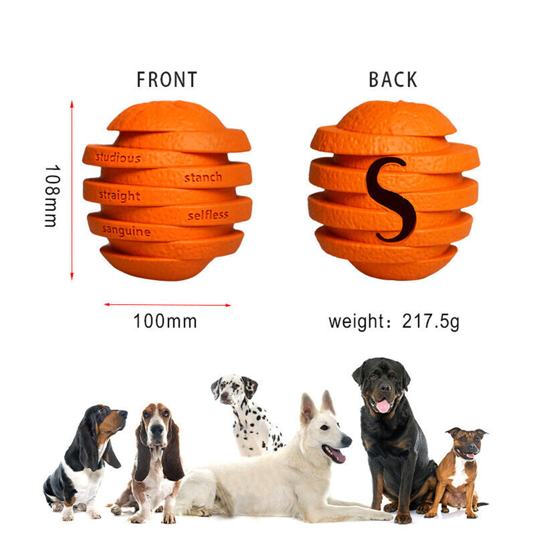 Dog Toys For Boredom Orange Shape | Interactive Pet Orange Toy second image
