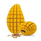 PetBuds Indestructible Mango Shaped Rubber Dog Chew Toys