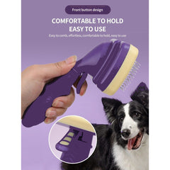 PetBuds Pet Cleaning Slicker Brush for Dogs and Cats | Pet Grooming Brush
