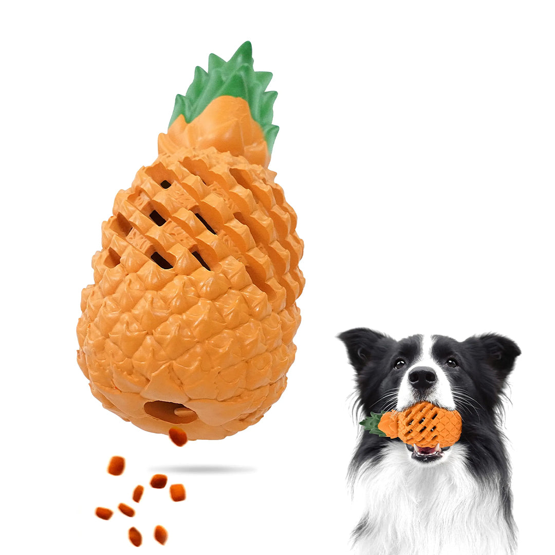 PetBuds Pineapple Dog Treat Toys for Pet Teeth Cleaning