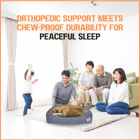 Chew-Proof Dog Bed | Indestructible, Chew-Resistant & Washable