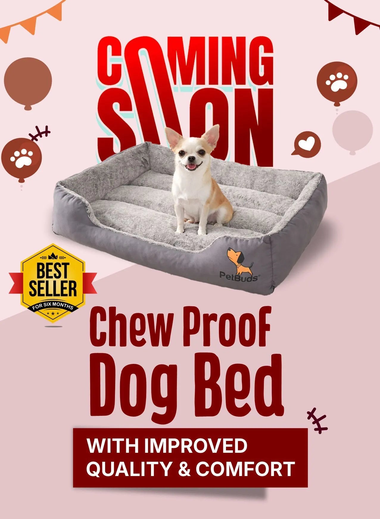 Chew Proof Deg Bed With Improved Quality & Comfort - PetBudUK