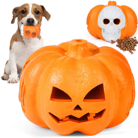 Halloween Pumpkin Dog Toys - Spooky Fun for Pets!