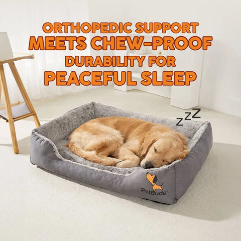 Othopedic-support-dog-bed-chew-proof