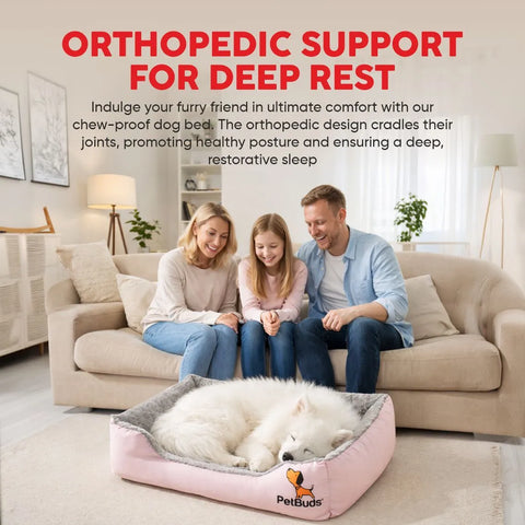 Chew-Resistant Dog Bed | Tough, Chew-Resistant & Washable