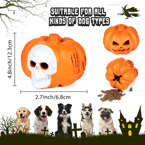 Halloween Pumpkin Dog Toys - Spooky Fun for Pets!