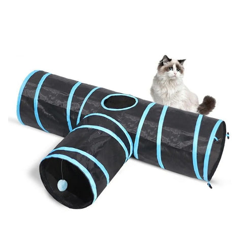 3 Way Cat Tunnels for Indoor Fun | Perfect Pet Toy for Kittens and Bored Cats