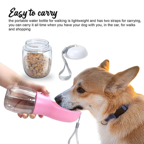 Leak Proof Dog Water Bottle With Portable Food & Poop Bag Dispenser (Copy)[test]