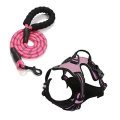 Adjustable No Pull Dog Harness with Free Heavy Duty 5ft Dog Leash