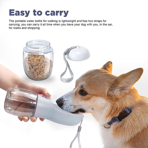 Leak Proof Dog Water Bottle With Portable Food & Poop Bag Dispenser (Copy)[test]